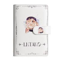 A6 White Cute Animal Pu Leather Do-It-Yourself Binder Notebook Cover Diary Agenda Planner Paper Cover School Stationery A6 white