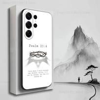 Verses Belief Jesus Bible Case For Samsung S22,S25,S20,S10,Plus,Ultra,S24,S23,FE,S21,S9,Lite,Soft Silicone Black SamsungS20