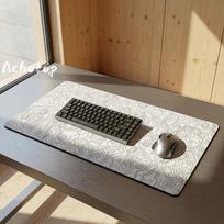 White Art Line Gaming Mousepad XXL Soft locking edge X Mouse Pad 800x400x2mm gray