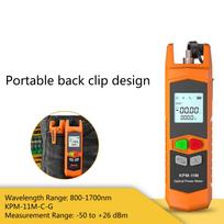 Fiber Optical Power Meter High Precise 7 Wavelength Mini Fiber Optical Power Tester Visual Fault Locator with LED ‑50 to +26 DBm ABS