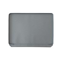 Silicone Cat Litter Mat with Deep Grooves Extra Large Non Slip Litter Trapper Pad for Hardwood Floors (dark gray,60x50x2cm) tamsiai pilka spalva