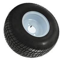 18x8.50‑8 Golf Cart Tires Rubber Better Handling Golf Cart Tire and Wheel Assembly Replacement for E‑Z‑GO Golf Carts gray