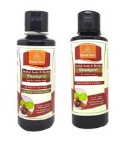 Khadi Pure Amla Reetha & Amla Reetha Sls Shampoo/Hair Cleanser, 210 ml (Pack of 2) black