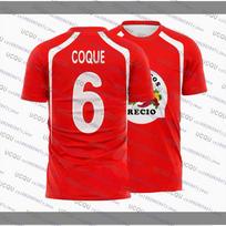 Amador Recio Football Jerseys Seafood Shrimp Recio Print T-Shirt Quick Drying Sportswear Summer Beach Tee Men's Women's T-Shirts 5XL red