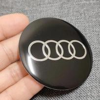 4 VNT. 56/60/65 mm Audi ratlankių dangteliai Automobilio rato centro dangtelis Emblema Ženklelis Lipdukas Dekoravimo Aksesuarai Audi A1 A2 A3 S3 S6 Q3 Q5 Q7 65MM Sticker juoda