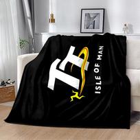 Isle Man Tt Course Map Blanket Ultra-Soft Great for Office Sofa Livingroom Four Seasons Multipurpose Modern Style Birthday Christmas Gift Blanket 150cmx180cm