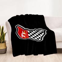 Isle Man Tt Course Map Blanket Ultra-Soft Great for Office Sofa Livingroom Four Seasons Multipurpose Modern Style Birthday Christmas Gift Blanket 100cmx150cm