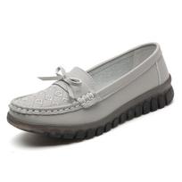 Karvės skeltos odos Moteriški batai Prabangūs Moteriški Butai Moteriški Loafers Moteriški laisvalaikio batai Mokasinai 42 pilka spalva