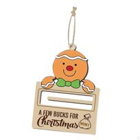 Christmas Money Clip Wooden Hanging Decorations Decoration Gingerbread Man