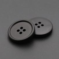 Resin Round Black Buttons Versatile Men'S And Women'S Clothes Coat Trench Coat Buttons Suit Suit Pants Jacket Buttons 10 #* 28L = 18.0 MM * Round