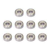 10 vnt. Gilios vagos Rutulinis guolis Dvigubai ekranuotas 6x17x6mm Plieno Rinkinys Mašinoms