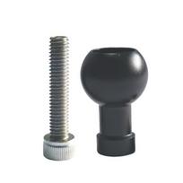 17mm/25mm rutulinės galvutės adapteris Lengvas reguliavimas M6/M8/M10 varžtas Rutulinės galvutės adapteris Telefono laikiklis Automobilio laikiklio priedai 25.4mm M10 black