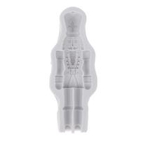 Nutcracker Soldier Fondant Silicone Molds Christmas Chocolate Molds For Cake Decorating Gum Paste Polymer Clay Mold Bakeware pilka spalva