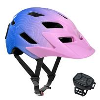 Child Bike Helmet with LED Display Lightweight for Kids Cycling Skating Scooter Sports Riding Helmets with Flashing rožinė