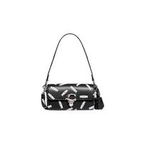 COACH Baymax Rabbit, Collaboration Studio Cow Leather, Fabric Underarm Shoulder Bag, Crossbody Bag Women's Black CG504-LHBLC One Size 1 juoda