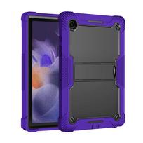 Armor Stand Case For Samsung Galaxy Tab A11 A9 Plus A11+ S9 A8 SM-X200 X205 A7 Lite 8.7 SM-T220 S6 Lite A7 10.4 S8 Cover Tablet SM-T220 SM-T225 violetinė