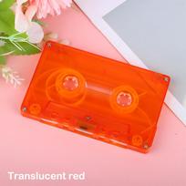 1 vnt. spalvotas tuščias juostos dėklas Garso magnetinė garso įrašymo kasetė Juostos apvalkalas tuščias ritės į ritę kasetė(Nėra juostos šerdies) Translucent red white