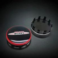56mm Automobilio emblema Ratlankio centrinis dangtelis ratlankio ženklelio dangteliai MINI works S One Countryman F54 F55 F56 F57 F60 Ratlankio ženklelio dalys 56mm-4pcs black