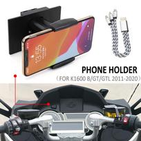 K 1600 B GT GTL Motociklo GPS telefono navigacijos laikiklis USB įkroviklio laikiklis Stovas BMW K1600GTL K1600GT K1600B 2011-2020 brown