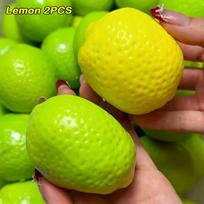@@Handmade Crunchy Lemon Mango Stress Ball Squeeze Toy, Color-Changing Squishy Fidget Ball, Asmr Sensory Stress Relief Toy
