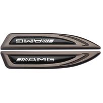 2 vnt. 3D metalinis stiliaus automobilio kėbulo sparno emblemos lipdukas Mercedes Benz B/C/E/S klasės A klasės C200L GLC GLK priedams