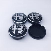 10 vnt. 56 mm Alfa Romeo 159 147 156 Giulietta GT Mito Brera Giulia Automobilio ratlankio stebulės logotipas Modifikacija Ratlankio stebulės dangtelio apdaila 10pcs 56mm black cap gray