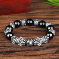 Brave Troops Beads PIXIU Bracelet Women Men Gold Color Beads Couple Bracelet Bring Lucky Brave Wealth Feng Shui Bracelets Gifts 5
