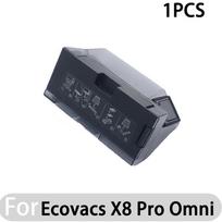 Suderinamas su Ecovacs X8 Pro Omni priedais: pagrindiniu šoniniu šepetėliu, HEPA filtru, šluoste, dulkių maišeliu - atsarginės dalys žalia