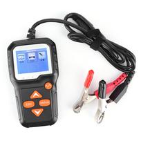 KW650 Automatic Battery Tester for 6V‑12V Motorcycle Car Digital Analyzer black
