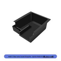 Refreshed Tesla Model Y 3/6-Seater Center Console Armrest Storage Box black