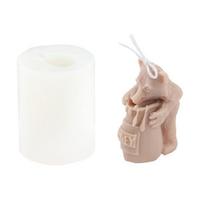 Honey Pot Bear Mold Resin Epoxy Crafts DIY Ornament Jewelry Candles Making Tool S gray