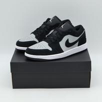 553558-048 Nike Air Jordan 1 Low  Black/Light Smoke Grey/White  (Men's) 12 black