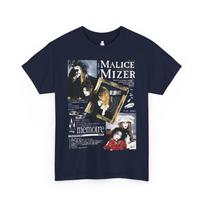 Malice Mizer Memoire Albumas Marškinėliai Oversize Asmenybė Drabužiai Visų sezonų drabužiai Unisex Streetwear Poroms aukštos kokybės minkšti M gray
