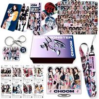 BABYMONSTER dovanų dėžutė kpop baby monster albumas (CHOOM) išorinis mažas kortelės bagažo lipduko dirželio rinkinys