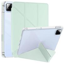 Coque For Xiaomi Pad 7 Pro Case 11.2  Acrylic Clear Back Stand Smart Cover For Xiaomi Mi Pad 5 6 Pro 11 Case With Pencil Holder For Xiaomi Pad 7 Pro white