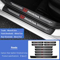 5 vnt./9 vnt. Automobilio durų lipdukai, slenksčio apsaugos nuo įbrėžimų lipdukai, priedai Honda Civic Fit Jazz Accord Pilot CRV Odyssey Passport gray