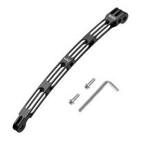 HSU GoPro Extension Arm 20cm Aluminum Helmet Mount Extension Bar Lightweight Hollow Design for Insta360 Osmo Action Camera Accessory juoda