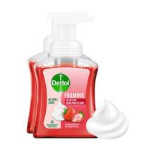 Dettol Foaming Handwash Pump - Strawberry (Pack Of 2-250Ml Each) | Rich Foam | Moisturizing Hand Wash | Soft On Hands white