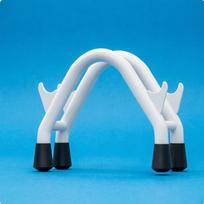 Freestanding Dumbbell Rack Arched Support Triangle Style Exercise Gear Storage for without Pad blue