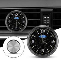 Automobilio laikrodis Šviečiantis Mini Oro Angos Prietaisų Skydelio Dekoratyvinis Ford Mustang Fiesta Kuga Edge Mondeo ST Fusion Explorer Priedams