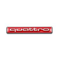 1PCS ABS QUATTRO Badge car styling For Audi S A1 Q7 Q8 TT RS Sline A3 A4 B9 Car Body Trunk Stickers Decoration Auto Accessories quattro