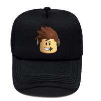 Roblox animacinis tinklelis beisbolo kepuraitė - Apsauganti nuo saulės snapelis Adult 58cm black