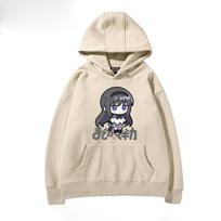 Puella Magi Madoka Magica Anime Hoodie Madoka Kaname Chibi Character Print Long Sleeve Hooded Sweatshirt Unisex Streetwear Pullover Autumn Winter Wear XL white