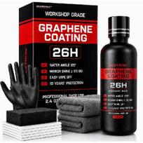 Graphene Ceramic Coating 26H –with Self Healing and UV Track Technology Car Detailing Professionals 10+ Years of Protection 70ml red