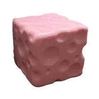 6 cm Sūrio Suspaudžiamas Kubas Super Minkštas Realistiškas Sūrio Squishy Žaislas Rankai Atsipalaiduoti Nerimo Malšinimas Lėtai Atšokantis Fidget Žaislas white