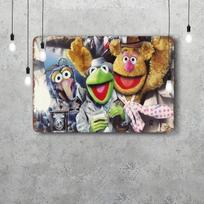 MINISO Didysis Muppetų Nuotykis Dekoro Plakatas Vintažinis Skardos Ženklas Metalo Ženklas Dekoratyvinė Plokštelė Pub Barui Urvo Sienų Dekoravimui 20x30cm（7.8x11.8inch） black