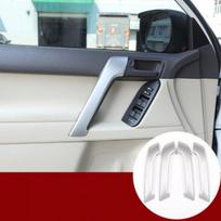 Silver Inner Door Grab Handle Trim For Toyota Land Cruiser Prado FJ150 2010-2018 gray
