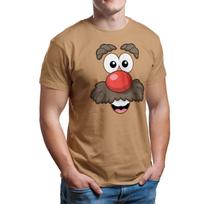 Officially Licensed Mr Potato Head Face-Up Mens T-Shirt L beige