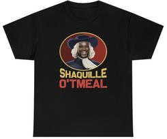 Mens Shaquille O'tmeal T Shirt Funny Shaq O' Neal Oatmeal Novelty Humor Tee S brown