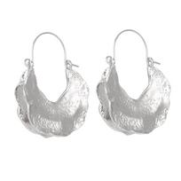 OPK Vintage Gold Color Creole Statement Earrings with Fulani Basket, Statement Hoop Earrings for… More white